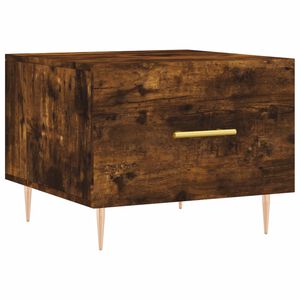 vidaXL Tavolino da Salotto Rovere Fumo 50x50x40 cm Legno Multistrato