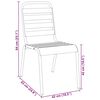 vidaXL Set Sedie Giardino Impilabili 5pz Antracite Acciaio Verniciato