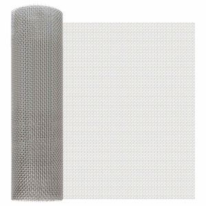 vidaXL Rete per schermatura 40 x 1000 cm 6 Mesh Argento
