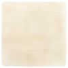 vidaXL Tappeto Shaggy a Pelo Lungo NAVARRA Crema 120x120 cm poliestere