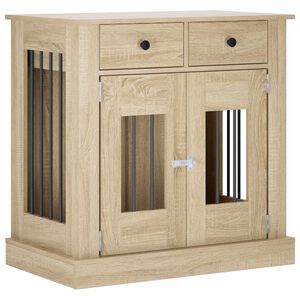 vidaXL Mobile da cassa per cani Rovere Sonoma 80 x 47,5 x 80 cm