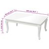 vidaXL Tavolino da Salotto Bianco Lucido 100x50x42cm Legno Multistrato