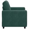 vidaXL Divano Sedia Verde Scuro 100x78x80 cm Velluto
