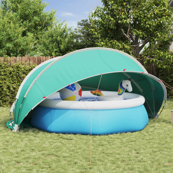 vidaXL Dome Piscina Blu 472 x 460 x 229 cm