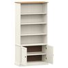 vidaXL Libreria VIGO 85x35x170 cm in Legno Massello di Pino Bianco