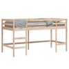 vidaXL Letto Soppalco con Scala Bambini 90x200 cm Legno Massello Pino