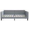 vidaXL Divano Letto Estraibile Cassetti Grigio Chiaro 90x190cm Tessuto