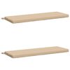 vidaXL Cuscini per Panchina SOEST 2 pz 100% Poliestere Crema