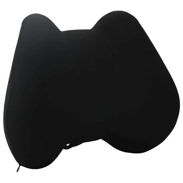 vidaXL Cuscino con cuscino Regolabile Nero 42 x 32 x 14 cm Poliestere