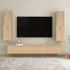 vidaXL Mobile Porta TV Rovere Sonoma 30,5x30x110 cm Legno Multistrato