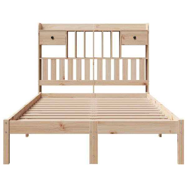 vidaXL Letto Libreria senza Materasso 135x190 cm in Legno di Pino