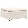 vidaXL Modulo Poggiapiedi Divano Modulare Crema 100x100x48 cm