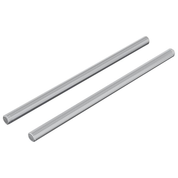 vidaXL Barre filettate 2 pcs Argento M6 x 120 mm Metallo