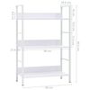 vidaXL Scaffale Libri 3 Ripiani Bianco 60x27,6x90,5 Legno Multistrato