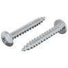 vidaXL Vite in Legno 2 pz Argento M4 x 28 mm Ferro