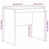 vidaXL Scrivania Legno vecchio 80 x 50 x 76 cm Legno multistrato