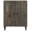 vidaXL Credenza Grigio Chiaro 60x33,5x75 cm in Legno Massello di Mango