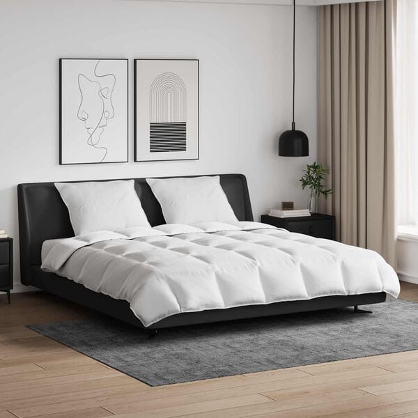 vidaXL Set di Piumoni con cuscino 3 pcs Bianco Piuma d'anatra