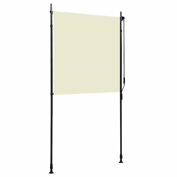 vidaXL Tenda a Rullo per Esterni 120x270 cm Crema