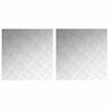 vidaXL Gradini per Scale 2 pz 50 x 50 cm Argento Alluminio Quadrato