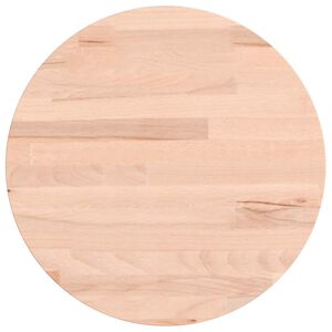 vidaXL Piano per Tavolo &Oslash;30x1,5 cm Rotondo in Legno Massello di Faggio