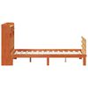 vidaXL Letto Libreria senza Materasso Marrone Cera 120x190 cm in Pino