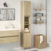 vidaXL Armadietto da Bagno Rovere Sonoma 30x30x190cm Legno Multistrato