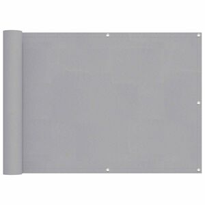 vidaXL Schermo da balcone Grigio chiaro 75 x 200 cm