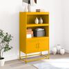vidaXL Credenza Giallo Senape 68,5x38,5x123,5 cm in Acciaio