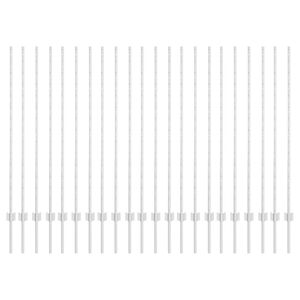 vidaXL Palo per recinzione interrato 22 pcs Argento 180 cm