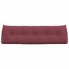 vidaXL Cuscino per Schiena Rosso Vino 160 x 24 x 50 cm Tessuto