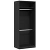 vidaXL Guardaroba Rovere Nero 80 x 50 x 200 cm Legno ingegnerizzato