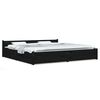 vidaXL Giroletto con Cassetti Nero 200x200 cm