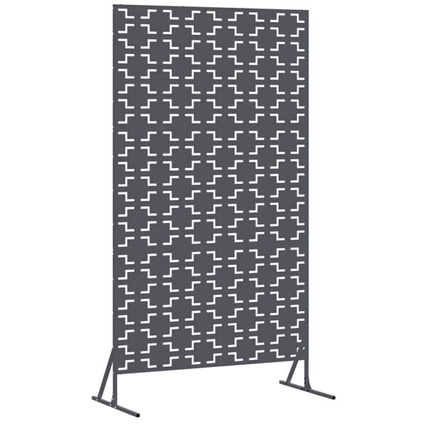 vidaXL Schermo per Privacy Antracite 100 x 50 x 180 cm Acciaio