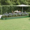 vidaXL Letto Giardino Acciaio Zincato 523x140x36 cm Verde