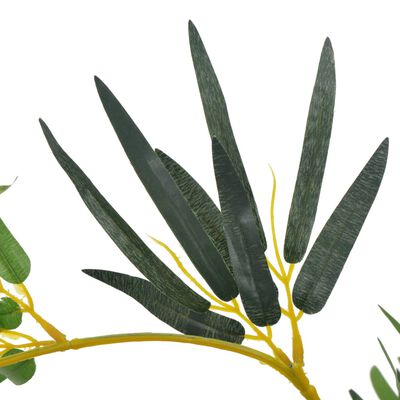 vidaXL Pianta di Bambù Artificiale con Vaso Verde 110 cm