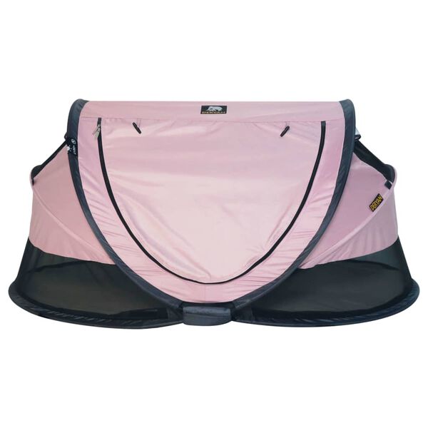 DERYAN Lettino da Viaggio Pop-up Toddler Luxe con Zanzariera Rosa