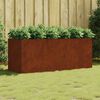 vidaXL Fioriera Rialzata da Giardino 200x80x80 cm in Acciaio Corten
