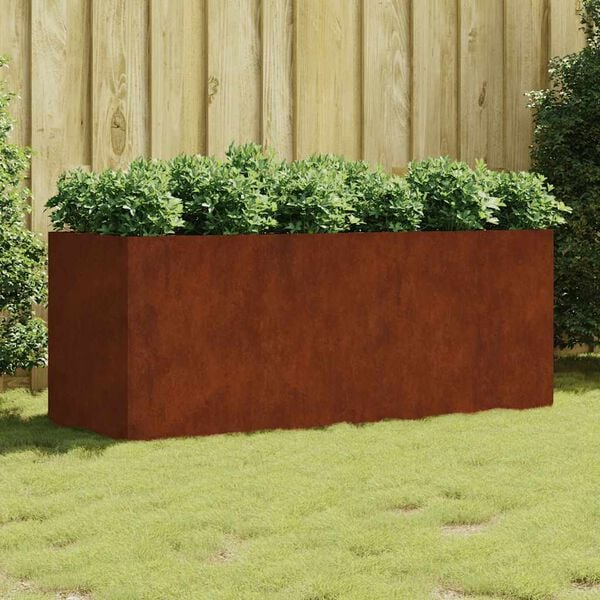 vidaXL Fioriera Rialzata da Giardino 200x80x80 cm in Acciaio Corten