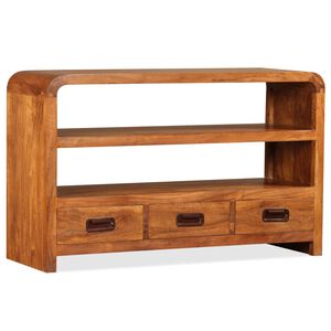 vidaXL Mobile Porta TV in Legno Massello di Acacia 90x30x55 cm