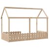 vidaXL Giroletto Casetta per Bambini 90x200 cm Legno Massello di Pino