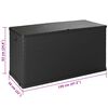 vidaXL Baule da Giardino Antracite 120x56x63 cm in Rattan PP