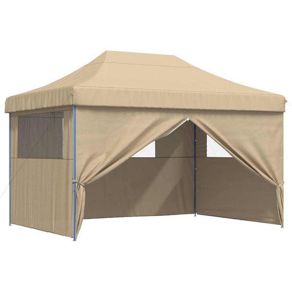 vidaXL Tenda Party Beige 279 x 410 x 315 cm Tessuto Oxford