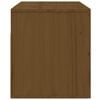 vidaXL Comodini a Muro 2 pz Marrone ambra 50x36x40 cm