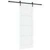 vidaXL Porta scorrevole ORKDAL Bianco e Nero 83 x 232 cm