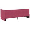 vidaXL Cornice del letto ad angolo Rosso Vino 80 cm x 200 cm Velluto