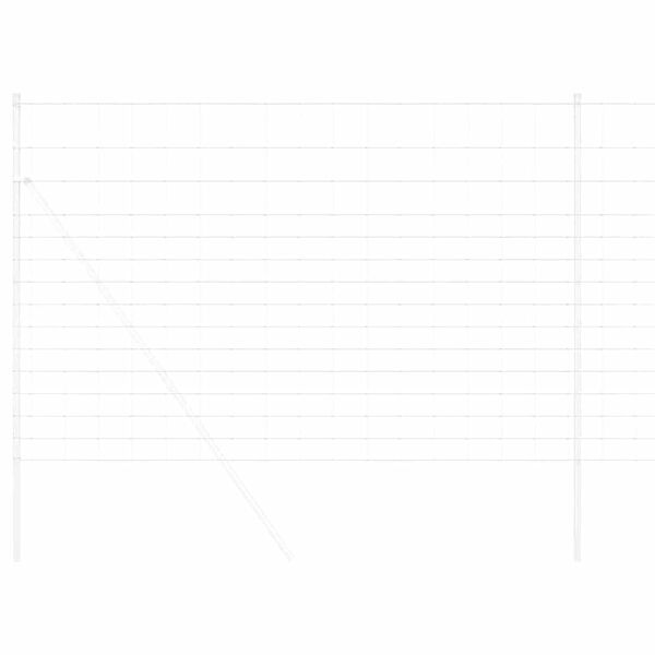 vidaXL Recinzione da campo Grigio 1.6 x 10 m Acciaio