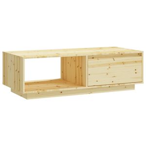 vidaXL Tavolino da Salotto 110x50x33,5 cm in Legno Massello di Abete