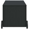 vidaXL Contenitore da Giardino con Ruote Nero 190L in Polyrattan