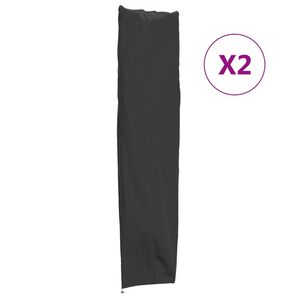 vidaXL Coperture per Ombrellone Giardino 2pz 240x57/57 cm 420D Oxford